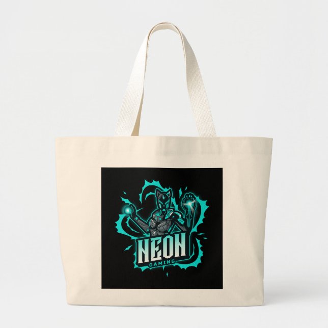 Bolsa Tote Grande Jogos Neon (Frente)