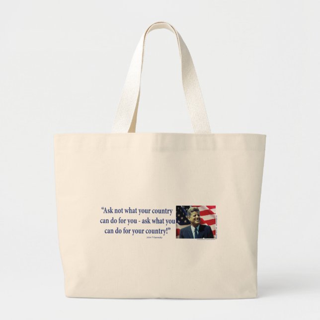 Bolsa Tote Grande John F Kennedy (Frente)