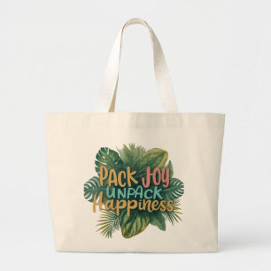 Bolsa Tote Grande Joy Pack, Desempacotar a felicidade - Saco de Tote