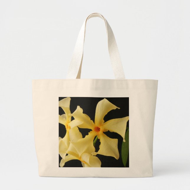 Bolsa Tote Grande Jtcna do Star Jasmine Flower (Frente)