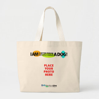 Bolsa Tote Grande Jumbo QUANDO EU MANDAR uma sacola do CÃO - a