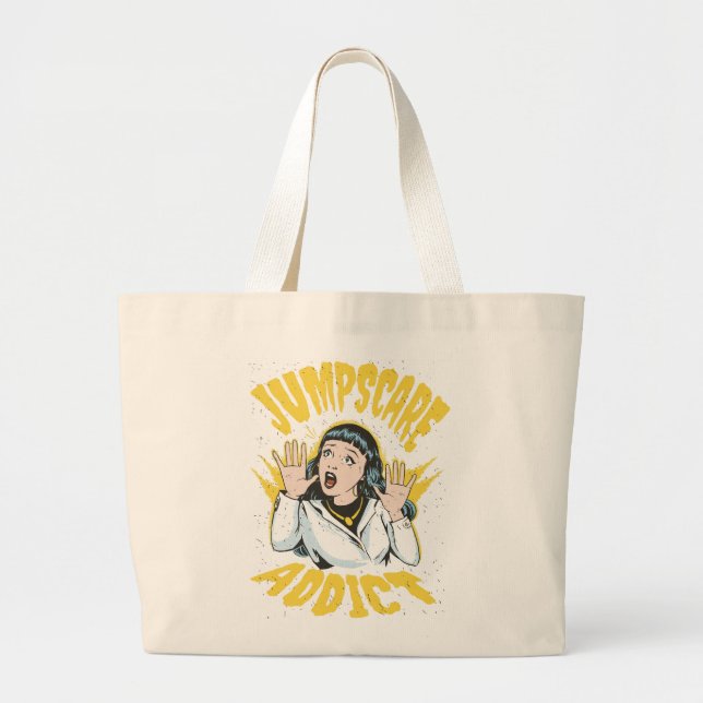 Bolsa Tote Grande  Jumpscare Addict  (Frente)