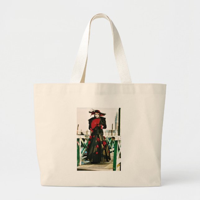 Bolsa Tote Grande Kabuki Geisha Design (Frente)