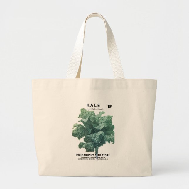 Bolsa Tote Grande Kale, Roudabush's Seed Store (Frente)