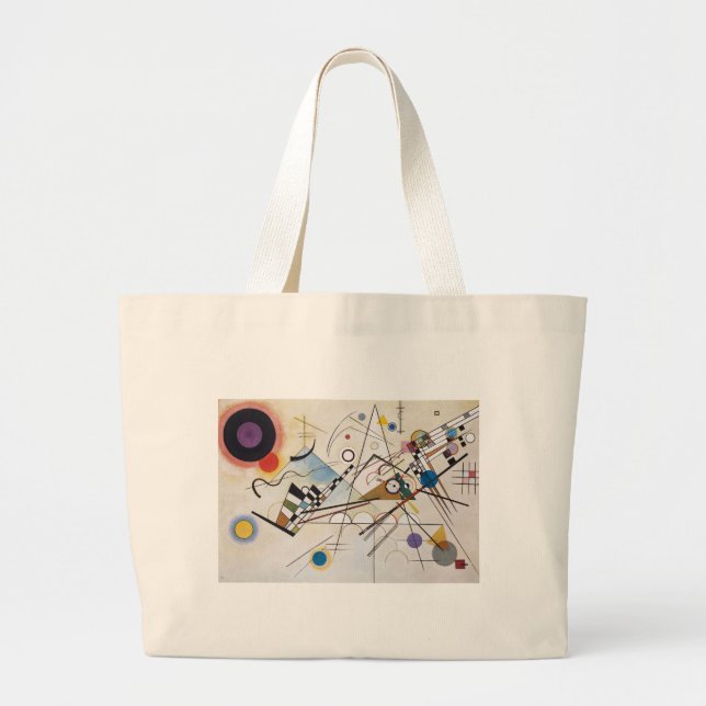 Bolsa Tote Grande Kandinsky 1923/Composição viii/pixdezines (Frente)
