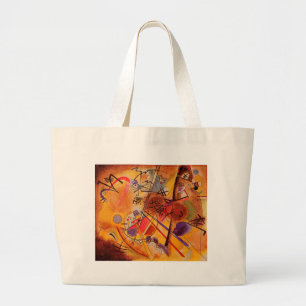 Bolsa Tote Grande Kandinsky Abstrato Trabalho de arte