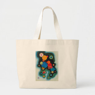 Bolsa Tote Grande Kandinsky aprofundou o óleo de Abstrato de impulso
