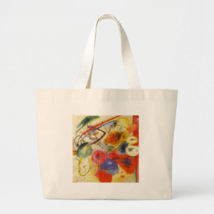 Bolsa Tote Grande Kandinsky Black Trakes Abstrato Painting
