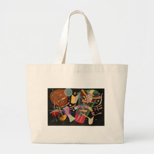 Bolsa Tote Grande Kandinsky Composition X Abstrato Trabalho de arte