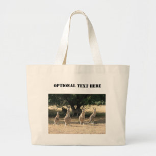 Bolsa Tote Grande Kangaroos em uma linha