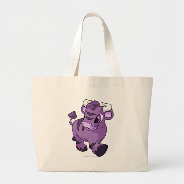 Bolsa Tote Grande Kau roxos (Frente)