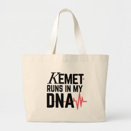 Bolsa Tote Grande Kemet Runs in My DNA | 