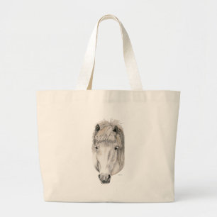 Bolsa Tote Grande Kind Eyes - Cavalo Islandês