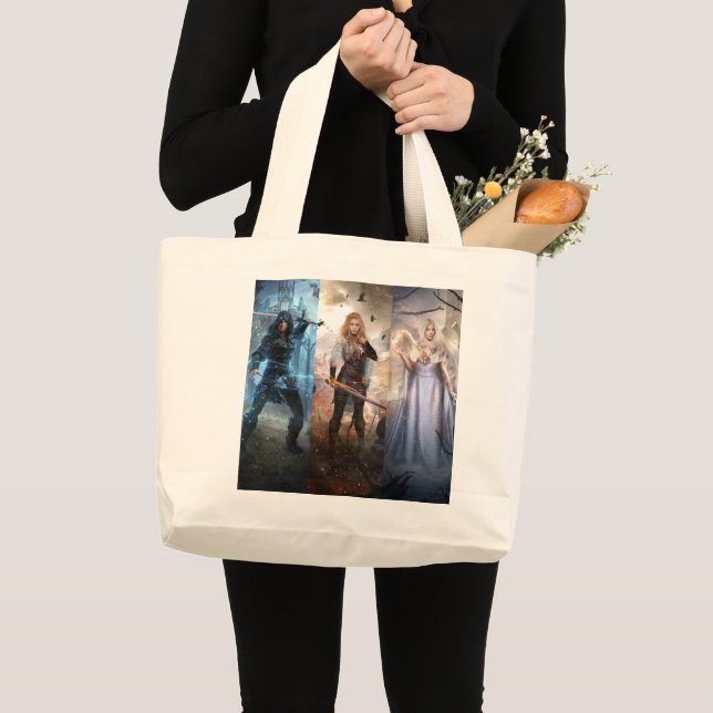 Bolsa Tote Grande Kingsmen Chronicles Trilogy Fantasy Art Tote Bag (Frente (produto))