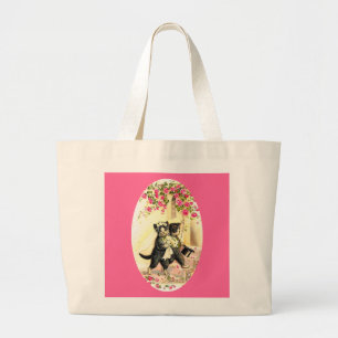 Bolsa Tote Grande Kitty Cat Wedding