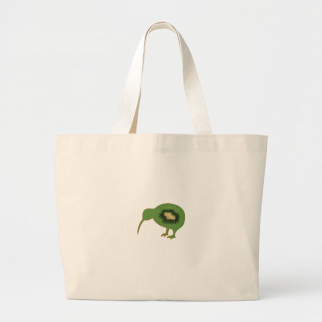 Bolsa Tote Grande kiwifruit do nz do quivi (Frente)