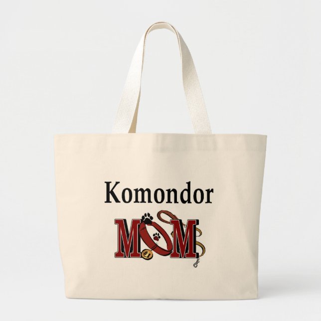 Bolsa Tote Grande Komondor mãe Tote Bag (Frente)