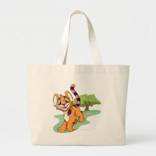 Bolsa Tote Grande Kougra alaranjado aventuroso na ilha do mistério