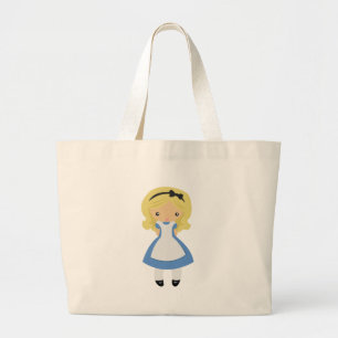 Bolsa Tote Grande KRW Alice bonito no país das maravilhas