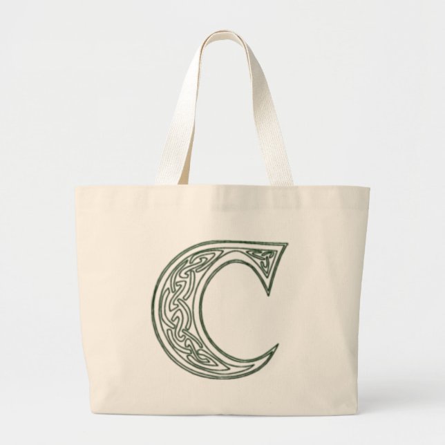 Bolsa Tote Grande KRW - C - Sacola Monogrammed celta (Frente)
