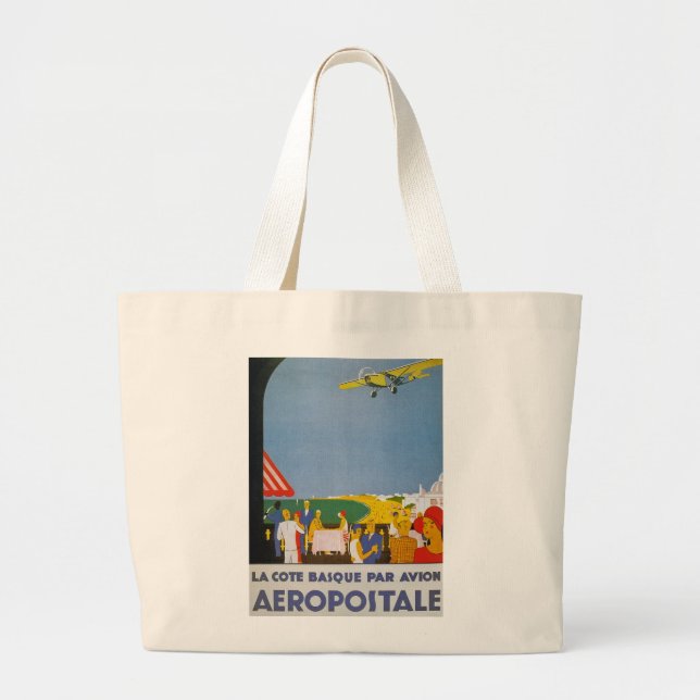 Bolsa Tote Grande La Cote Basque Par Avion (Frente)