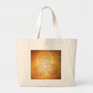 Bolsa Tote Grande Labirinto espiral triplo