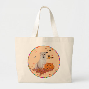 Bolsa Tote Grande Labrador Retriever Amarelo Boo!