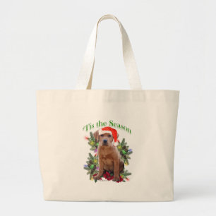 Bolsa Tote Grande Labrador Retriever Puppy É A Estação