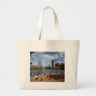 Bolsa Tote Grande Ladybird Lake Dog Park Austin Texas Skyline