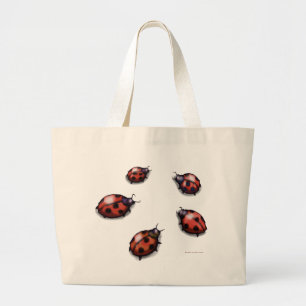 Bolsa Tote Grande Ladybugs