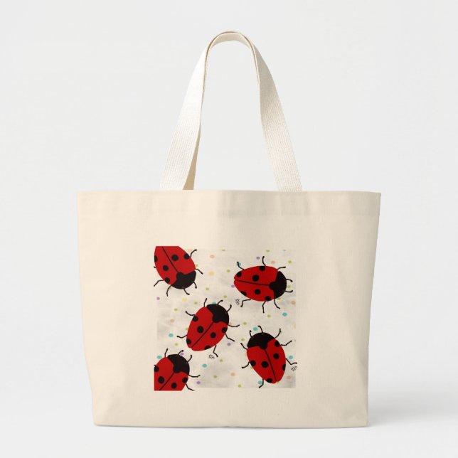 BOLSA TOTE GRANDE LADYBUGS (Frente)