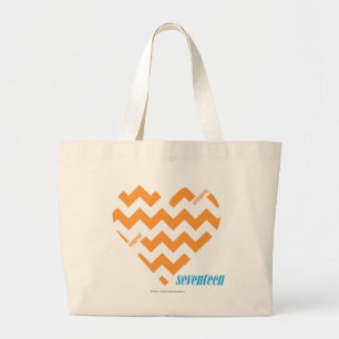 Bolsa Tote Grande Laranja 2 do ziguezague