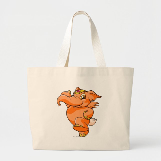 Bolsa Tote Grande Laranja de Elephante (Frente)