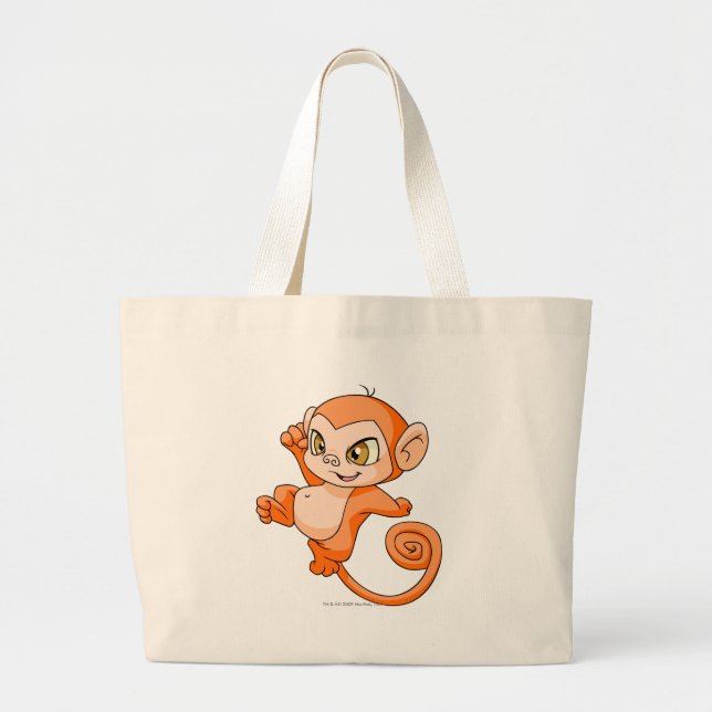 Bolsa Tote Grande Laranja de Mynci (Frente)