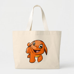 Bolsa Tote Grande Laranja de Poogle