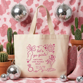 Bolsa Tote Grande Last Rodeo Disco Cowgirl Bachelorette Party