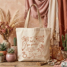 Bolsa Tote Grande Last Rodeo Disco Cowgirl Bachelorette Party
