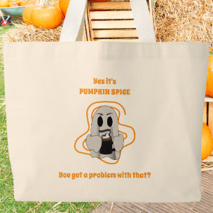 Bolsa Tote Grande Latte de Abóbora com Especiarias do Fantasma Diver