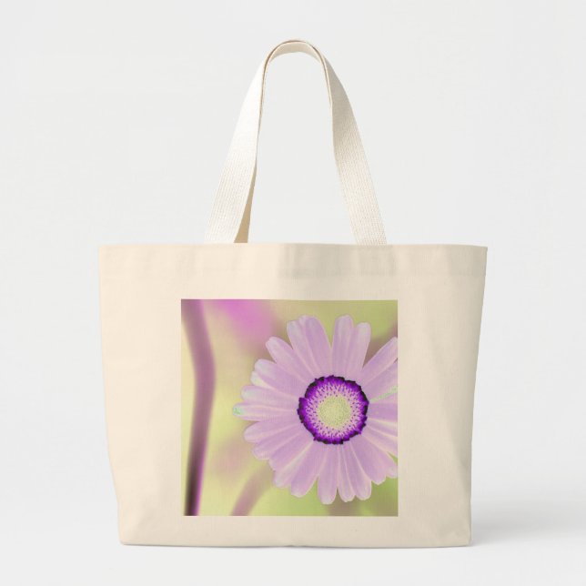Bolsa Tote Grande Lavanda Daisy Tote Bag (Frente)