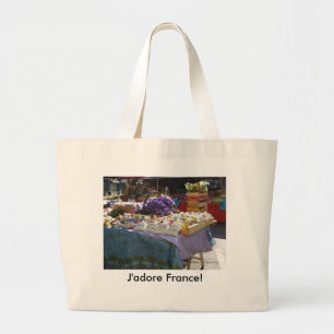 Bolsa Tote Grande Lavanda, J'adore France!