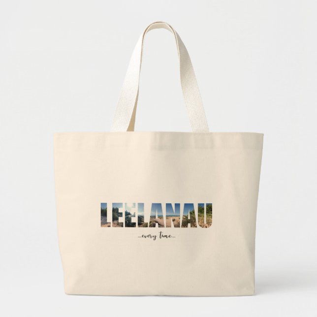 Bolsa Tote Grande Leelanau Art Fotografia Tote Bag (Frente)