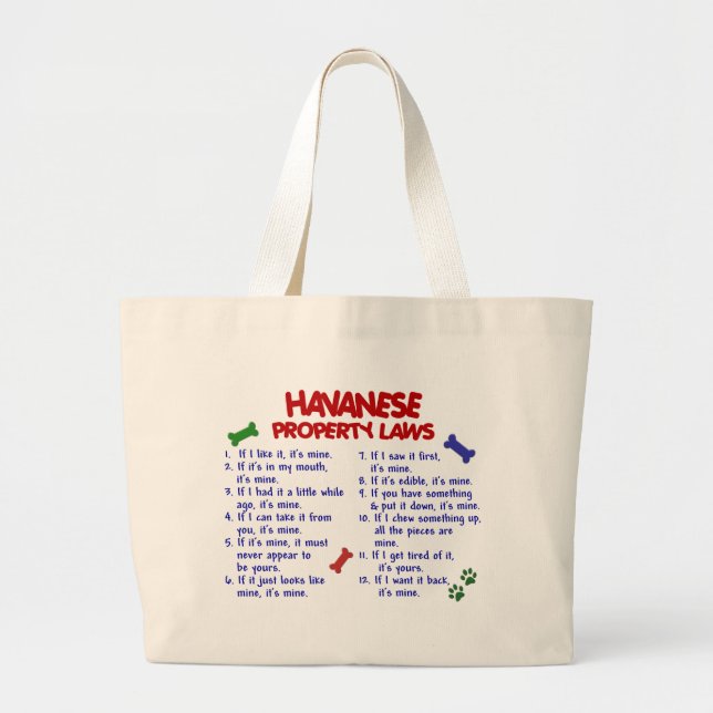 Bolsa Tote Grande Leis 2 da propriedade de HAVANESE (Frente)