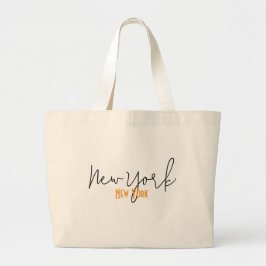 Bolsa Tote Grande Lembrança da Cidade de Nova York, Nova York