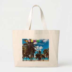Bolsa Tote Grande Lembrança de Cozumel México