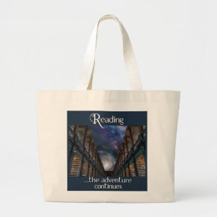 Bolsa Tote Grande Lendo ...o Aventura Continua Grande Saco de Tote