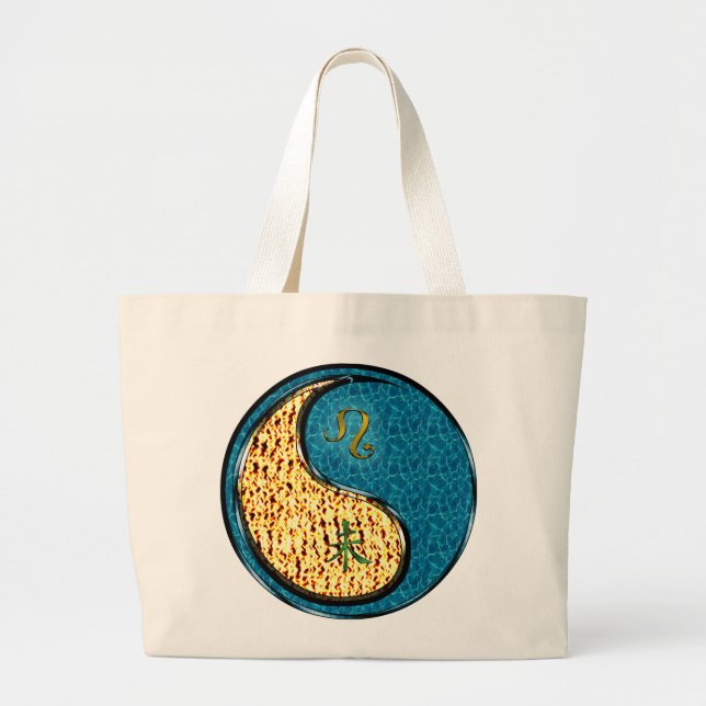 Bolsa Tote Grande Leo & Water Goat (Frente)