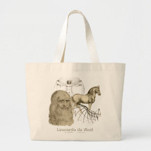 Bolsa Tote Grande Leonardo da Vinci