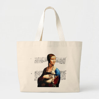 Bolsa Tote Grande Leonardo da Vinci Lady com Ermine