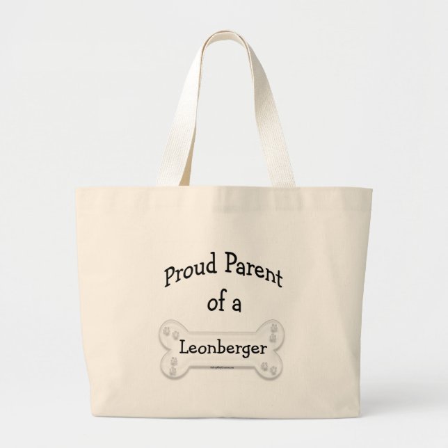 Bolsa Tote Grande Leonberger Proud Pai (Frente)