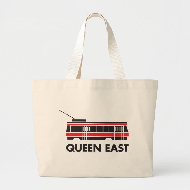 Bolsa Tote Grande Leste da rainha (Toronto) e eléctrico (Frente)